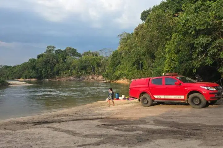 Bombeiros retomam buscas por homem que desapareceu no Rio Melgaço em Pimenta Bueno