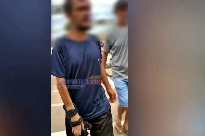 Confusão no centro de Cacoal termina com agressão e homem ferido em estacionamento