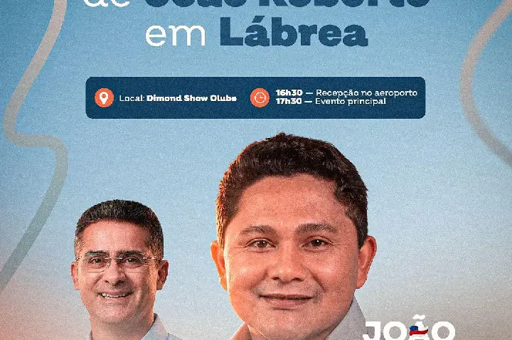 É HOJE O LANÇAMENTO OFICIAL DA PRÉ-CAMPANHA A DEPUTADO ESTADUAL DO VICE-PREFEITO DE LÁBREA JOÃO ROBERTO