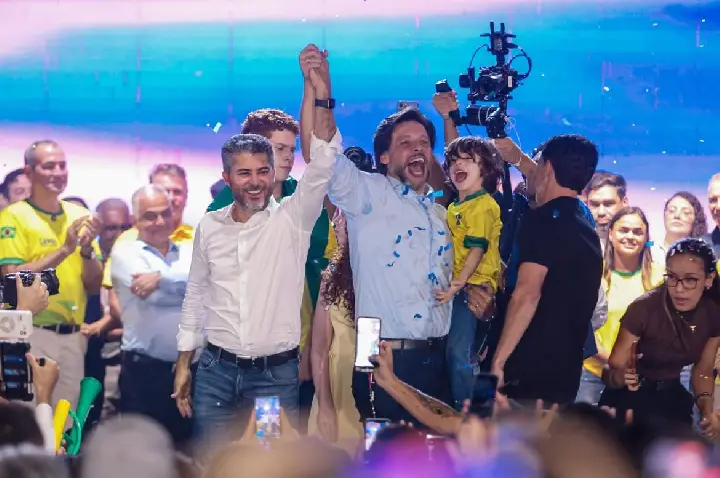 Marcos Rogério anuncia Rodrigo Camargo como pré-candidato a vice e recebe apoio oficial do prefeito Léo Moraes