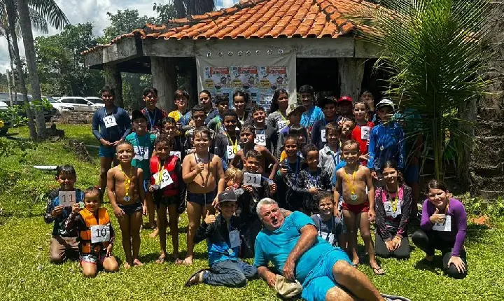 Nova Brasilândia do Oeste realiza animado campeonato de pesca infantil com grande participação