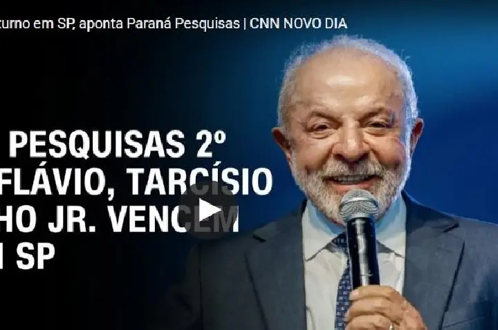 Paraná Pesquisas 2º turno: Flávio, Tarcísio e Ratinho Jr. vencem Lula em SP