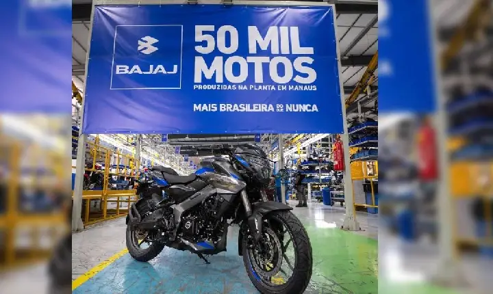 Produção da Bajaj no Brasil chega a 50 mil unidades