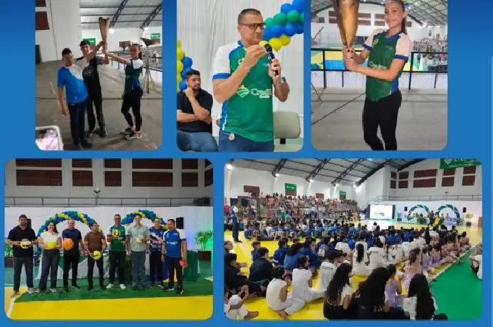 Abertura dos Jogos Escolares Municipais em Nova Brasilândia (FOTOS)