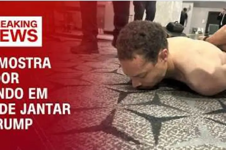 Trump divulga momento do ataque e imagem do atirador detido