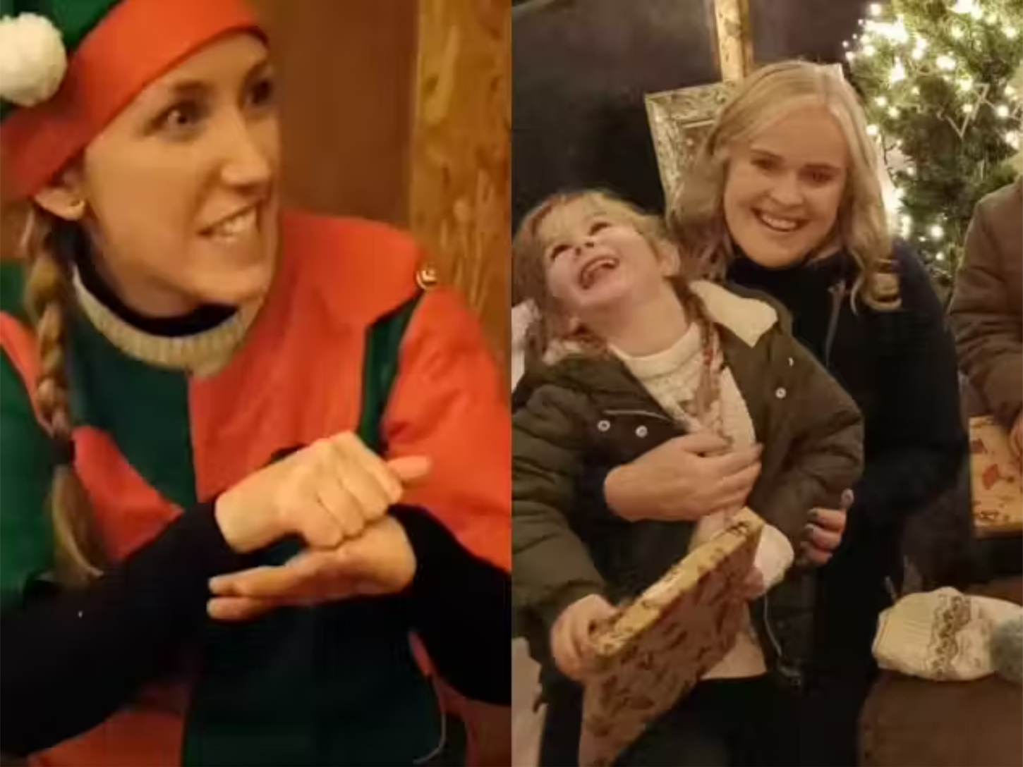 Elfo ajuda Papai Noel a atender pedido de garotinha surda na língua de sinais; VÍDEO