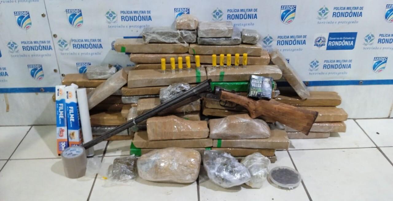 Ação da PM na zona sul da capital prende traficante com 100 quilos de drogas