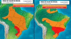 Novo mapa: Onda de calor sufocante será maior e vai até o fim do verão, no dia 20, diz Climatempo