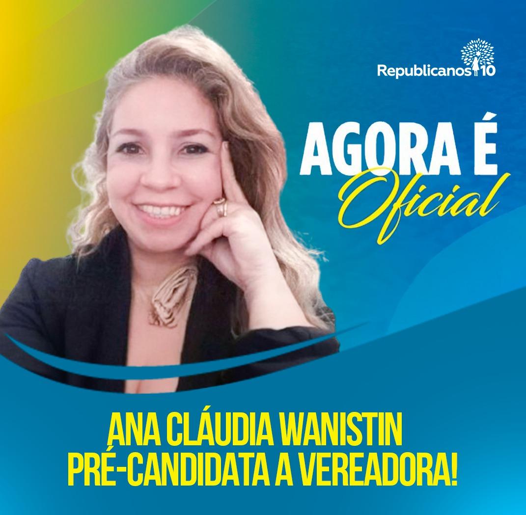 O Partido Republicano tem a honra de apresentar ao eleitorado uma de suas pré-candidatas a vereadora a doutora Ana Cláudia Castelo Branco