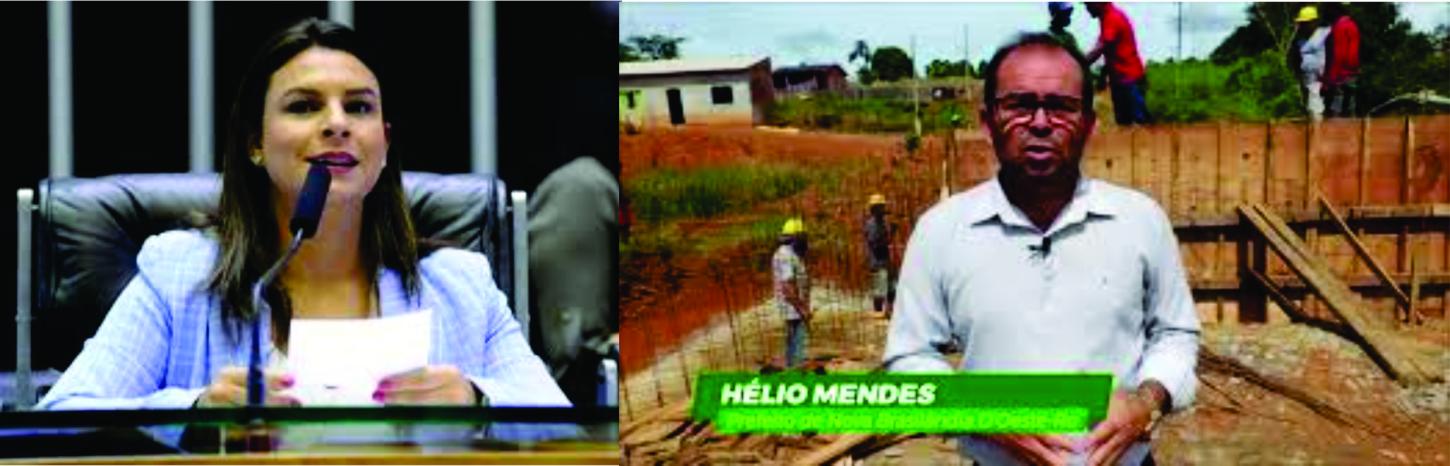 Prefeito Hélio Mendes agradece a ex-deputada Mariana Carvalho por emenda que possibilitou a construção de galeria na Linha 114