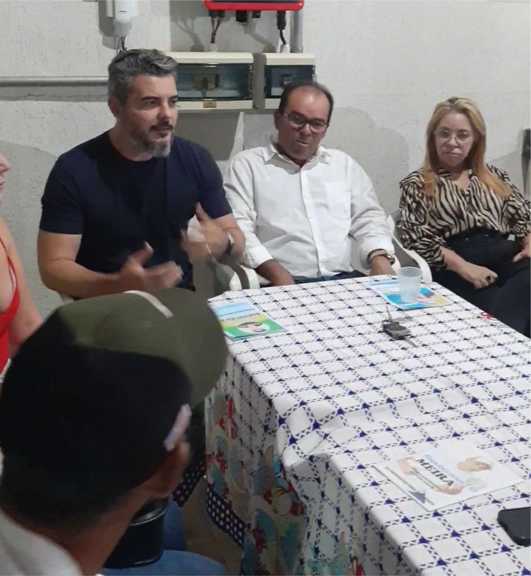 Vice-presidente do Republicanos no estado deputado federal Tiago Flores visita Nova Brasilândia D´Oeste e declara o seu apoio a pré-candidata a prefeita Maria Rezende