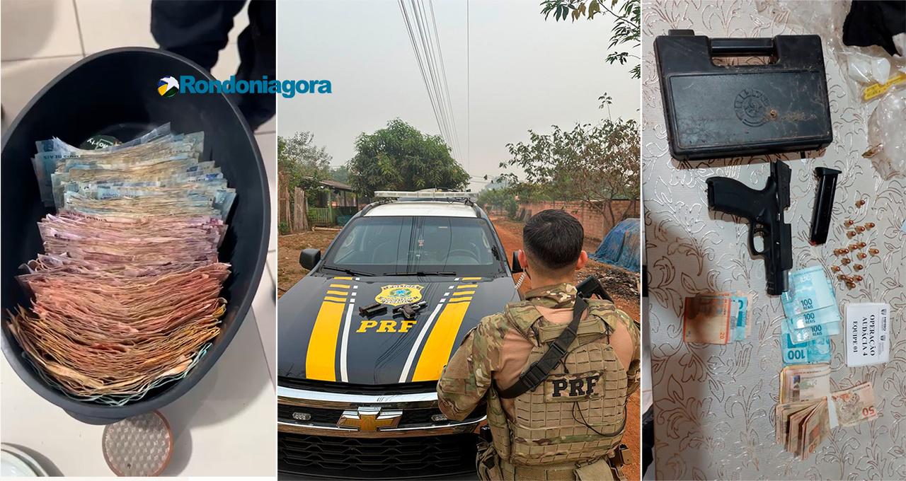Operação Audácia 4 cumpre 45 mandados, apreende armas, dinheiro em balde e faz prisões
