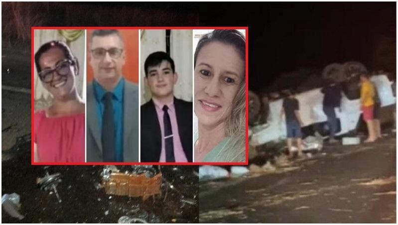 Batida entre Amarok e Onix mata 4 pessoas da mesma família, em Tangará MT