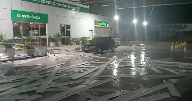 VÍDEO: temporal causa estragos em Pimenta Bueno