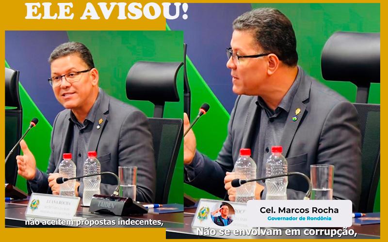 Caso da SEJUCEL traz de volta discurso do governador contra a corrupção: “não se vendam!”