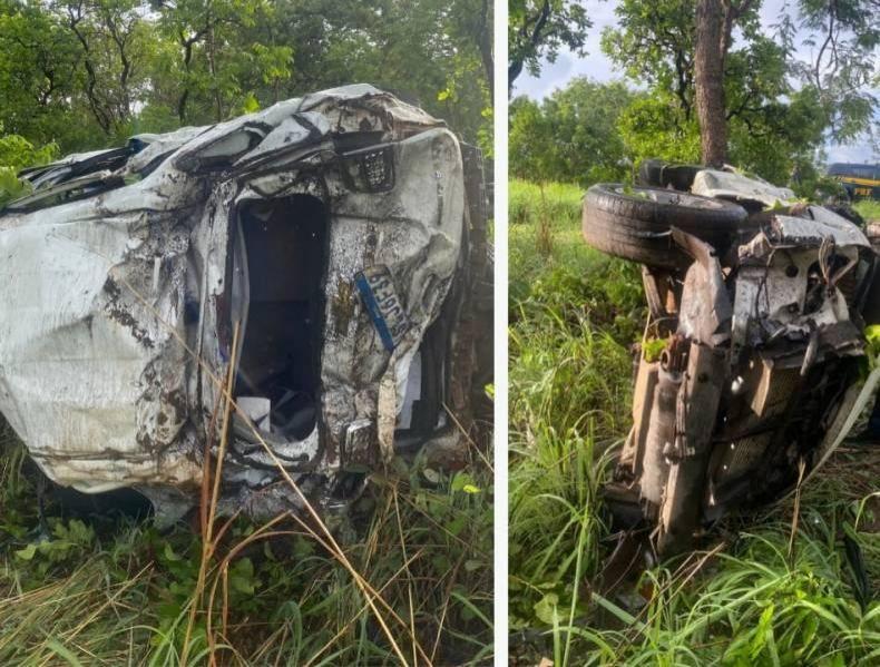 Veículo da Câmara de Vereadores de Vilhena sofre perda total após aquaplanagem em rodovia do MT