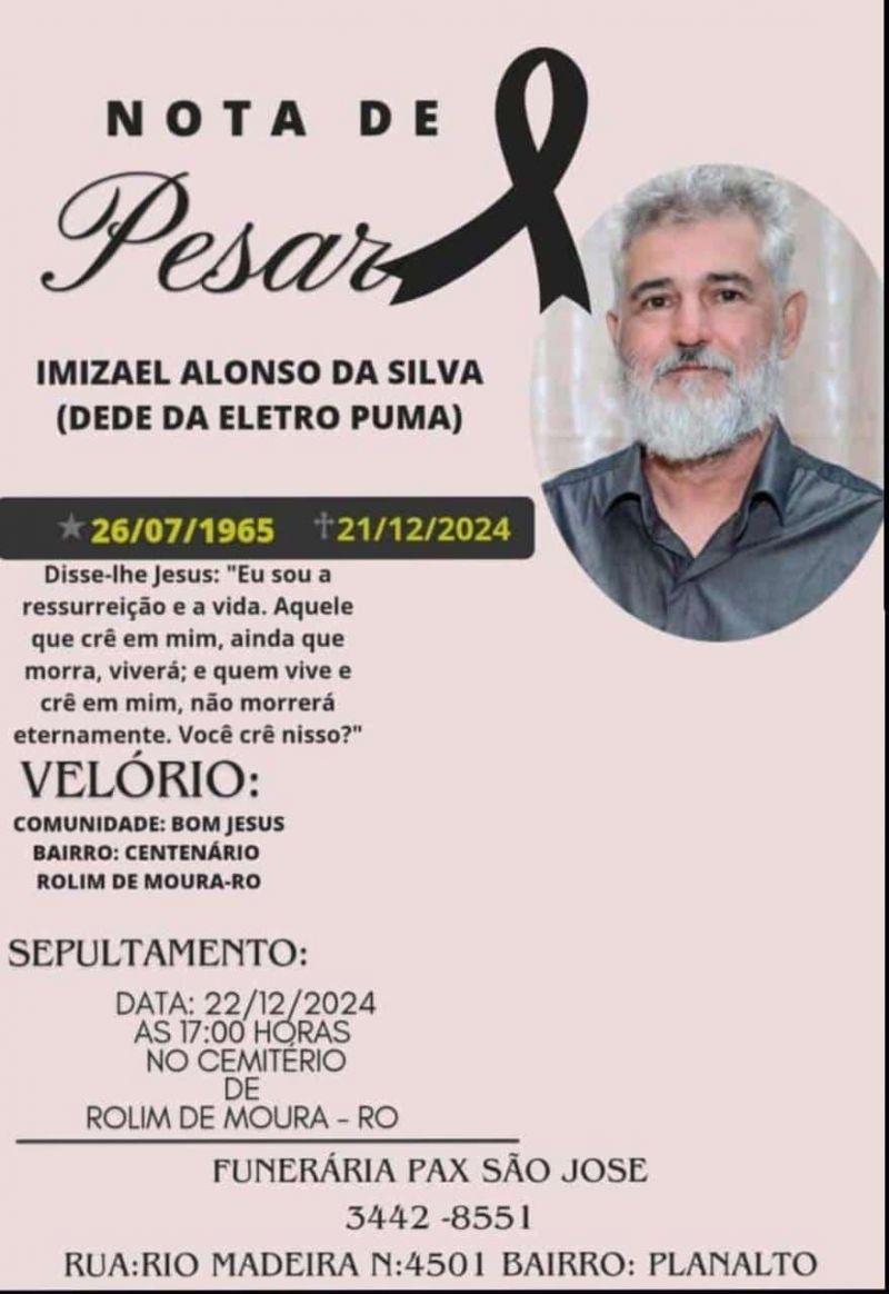 Nota de pesar: Dedé da Eletro Luma