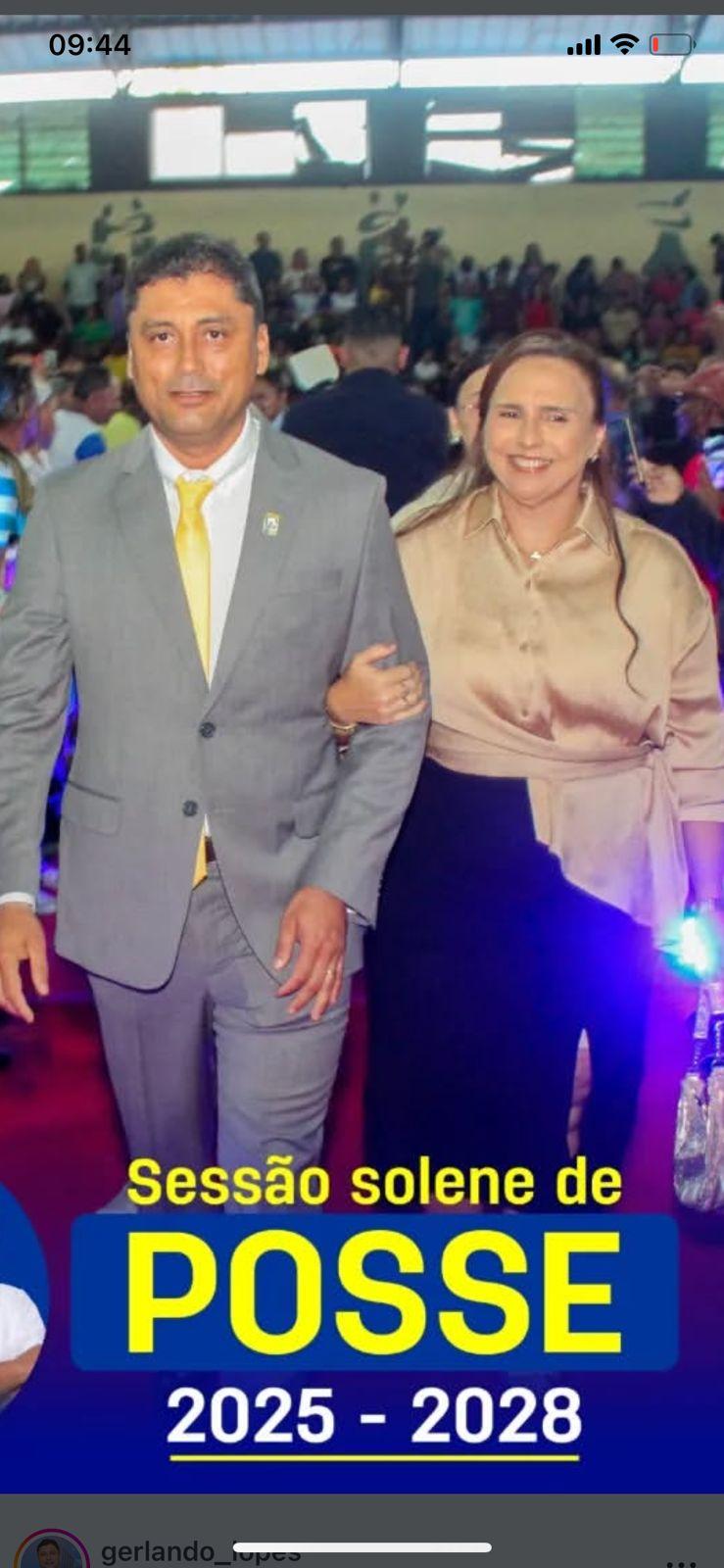 OVACIONADO INTENSAMENTE E NOS BRAÇOS DO POVO, GERLANDO LOPES DO PL É EMPOSSADO PREFEITO CONSTITUCIONAL DO MUNICÍPIO  DE LÁBERA PARA O QUADRIÊNIO 2025-2028