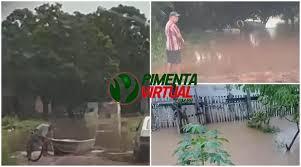 Primeiros pontos de enchente são registrados em Pimenta Bueno nesta quarta-feira (05)