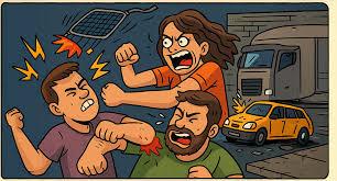 Casos de amor e descontrole: churrasco voador, mordida e colisão no centro de Vilhena