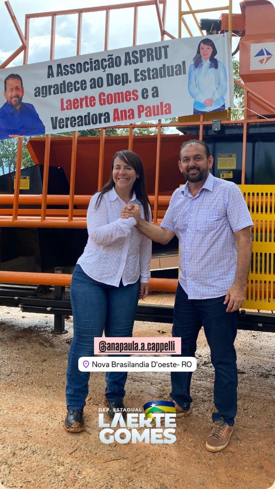 Investimentos pesados do deputado Laerte Gomes através da Vereadora Ana Paula vem revolucionando a cultura do Café em Nova Brasilândia D’oeste