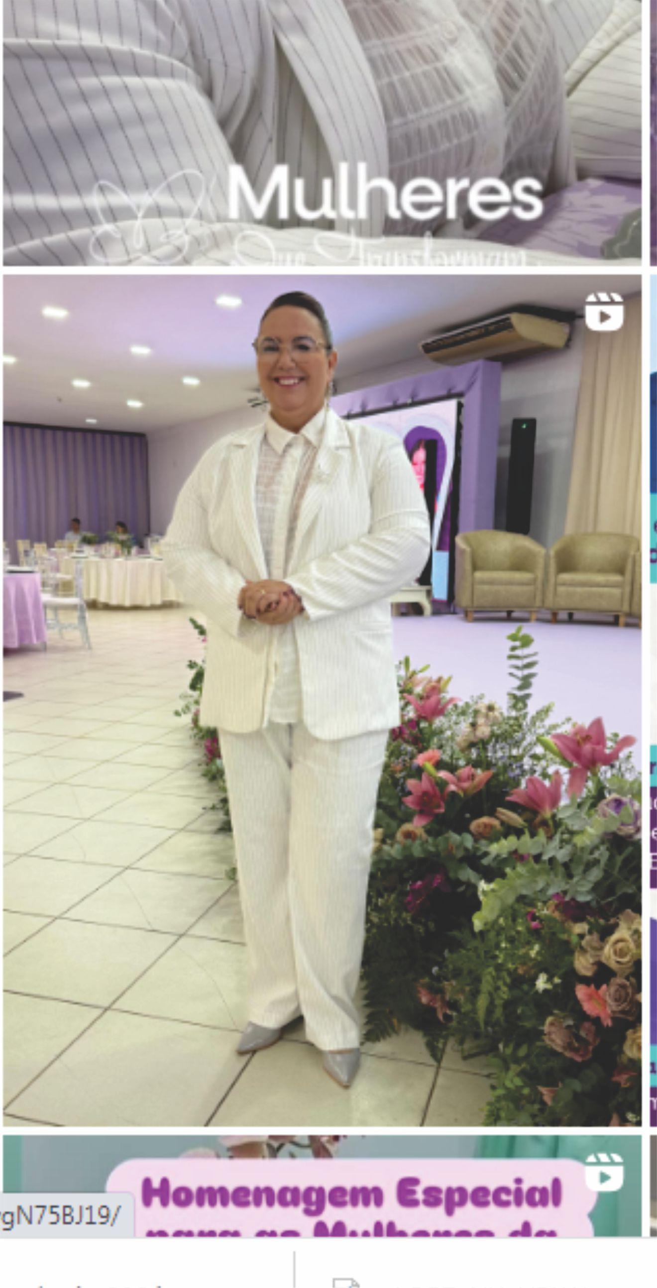 Maria Rezende foi destaque de Nova Brasilândia D’oeste no evento “Mulheres que transformam