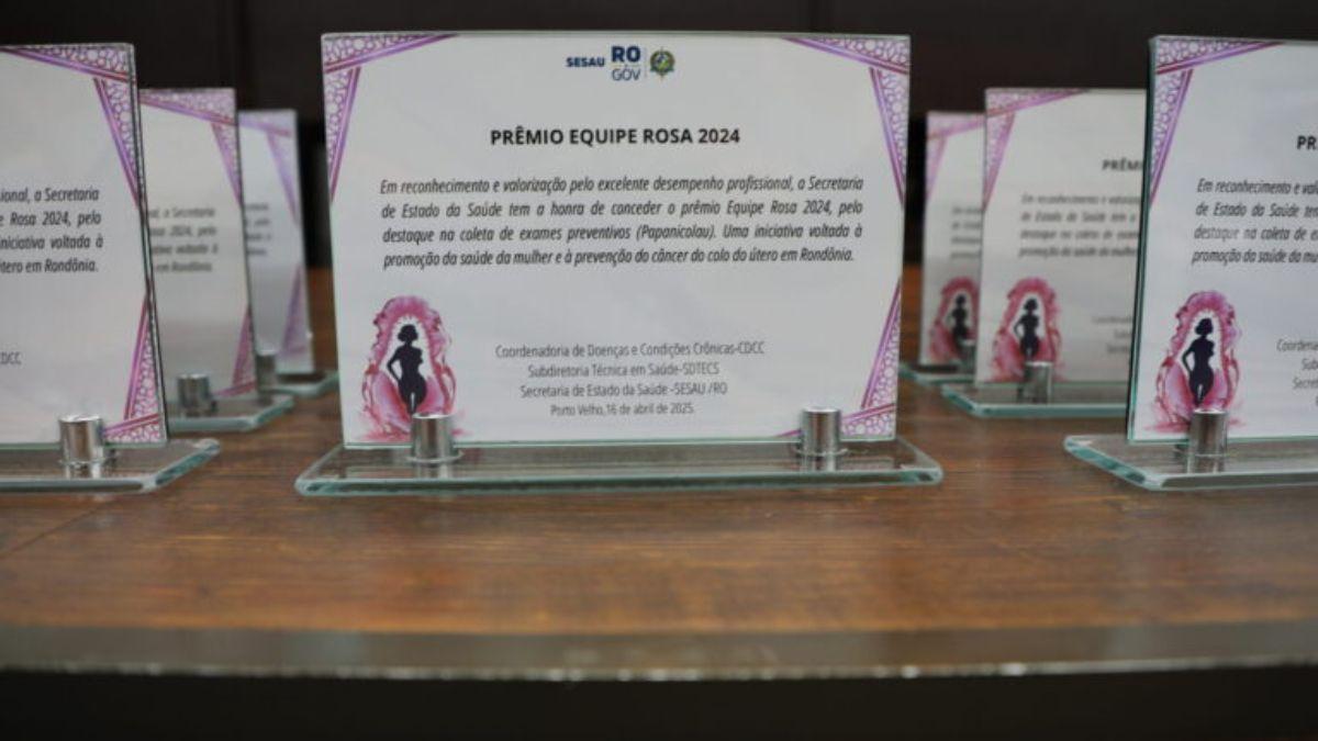 Nova Brasilândia e Pimenta Bueno recebem prêmio equipe Rosa em Porto Velho