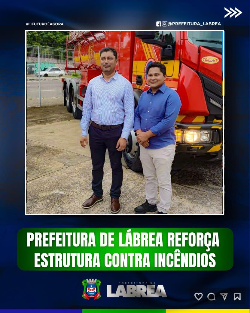 MUNICÍPIO DE LÁBREA NO SUL DO AMAZONAS RECEBE SEU PRIMEIRO CAMINHÃO AUTO-BOMBA PARA COMBATE A INCÊNDIOS