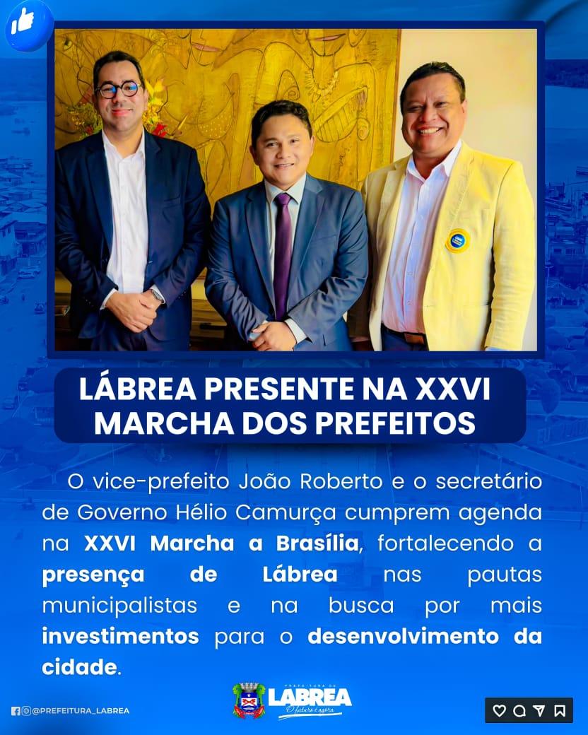 VICE-PREFEITO JOÃO ROBERTO DO MUNICÍPIO DE LÁBREA, NO INTERIOR DO AM, DESEMPENHA COM DESENVOLTURA AÇÕES DE GOVERNO DURANTE A “MARCHA DOS PREFEITOS 2025”, EM BRASILIA