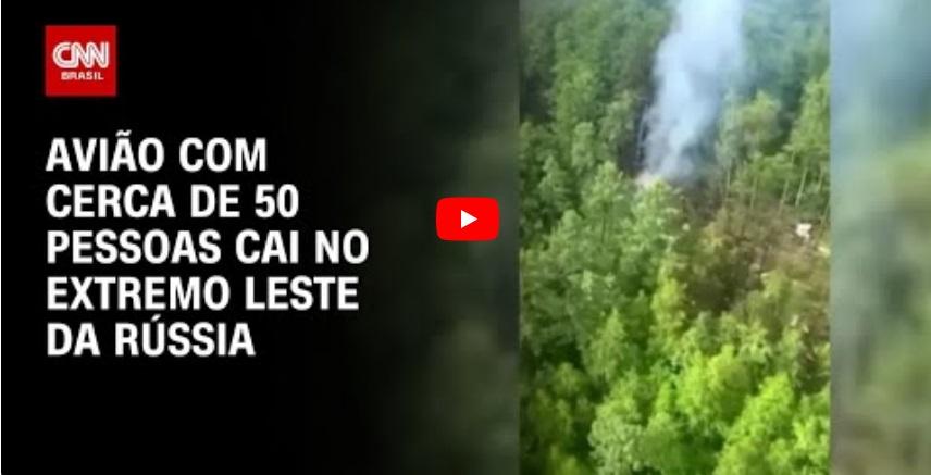 Avião que sumiu na Rússia caiu antes de chegar ao destino, diz autoridade