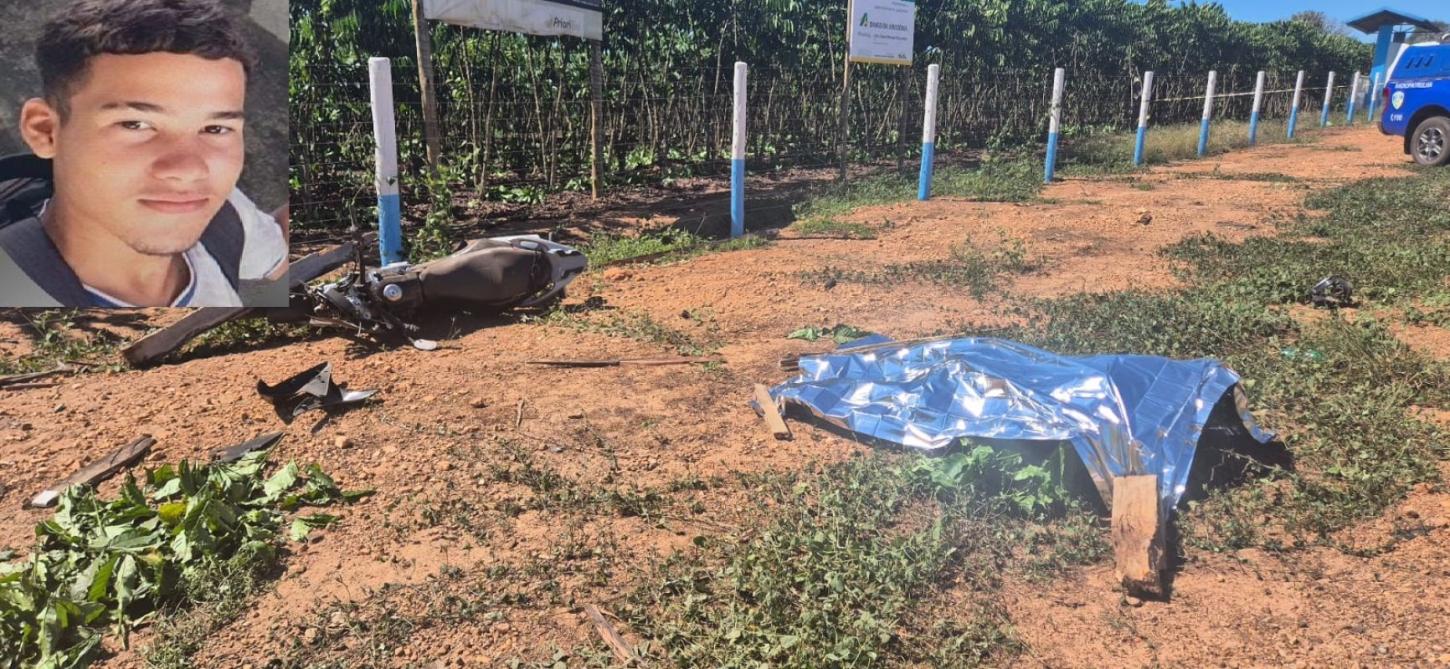 Nova Brasilândia: Jovem morre e outro fica ferido em acidente na RO-010