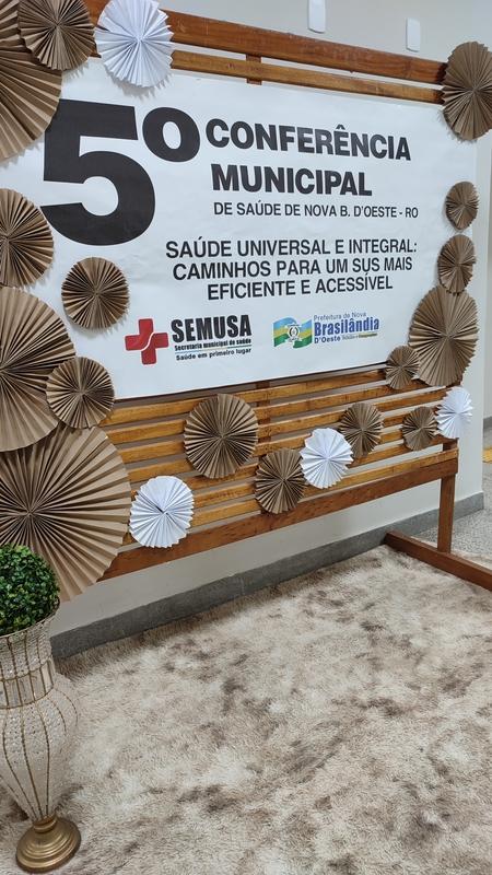 Nova Brasilândia realiza a 5ª Conferência Municipal de Saúde com foco na construção do futuro do SUS