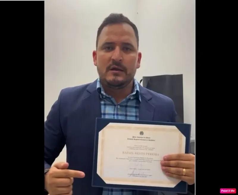 'Vamos pra cima do sistema', diz Rafael 'Fera' ao tomar posse como deputado federal por Rondônia