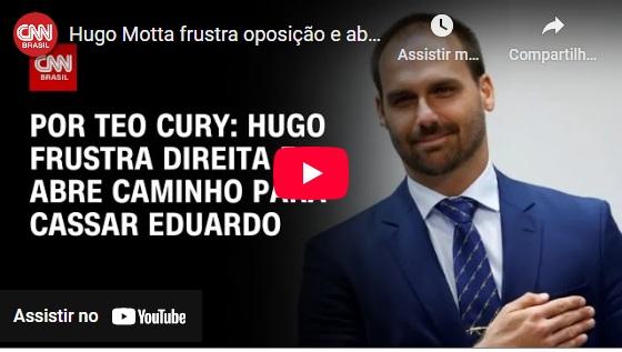Hugo frustra oposição e abre caminho para cassar Eduardo Bolsonaro