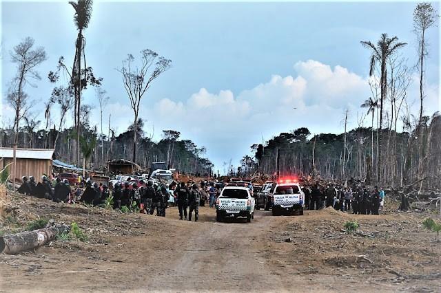 Membros da LCP usam armas de guerra para atacar fazenda Norbrasil em Mutum Paraná