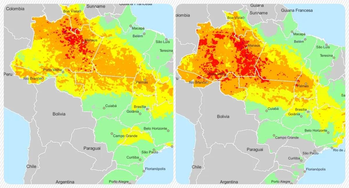 Alerta em Rondônia: Inpe e CPTEC preveem chuvas intensas para os dias 25 e 26