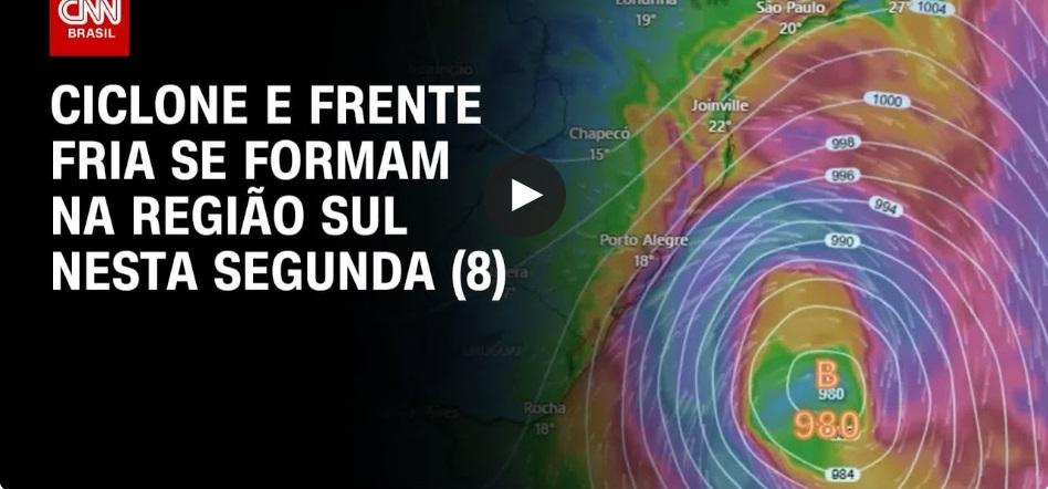 Veja como novo ciclone extratropical vai afetar o tempo no Brasil