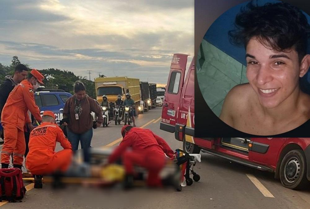 Jovem de 20 anos morre após tentar desviar de animal na BR-364