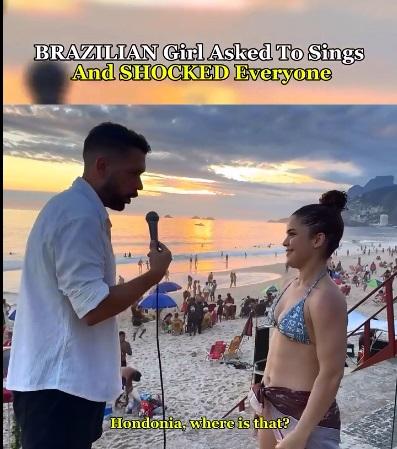 VÍDEO: Cantora de Rondônia viraliza em apresentação na praia do Rio de Janeiro