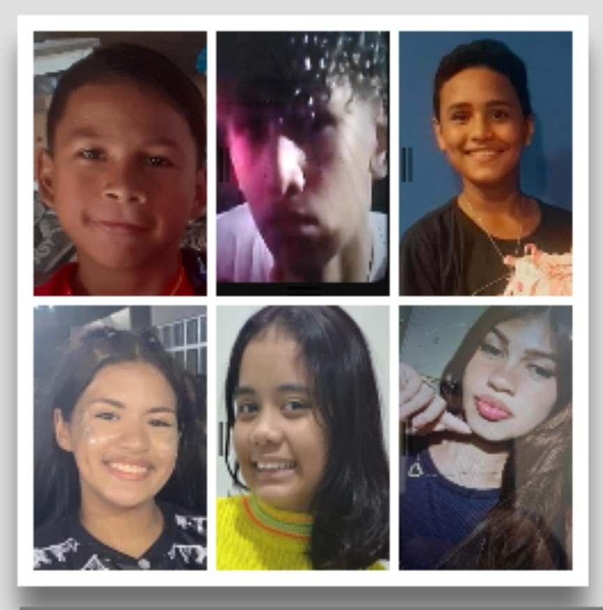 PC-AM divulga imagens de uma criança e cinco adolescentes desaparecidos em diferentes pontos de Manaus