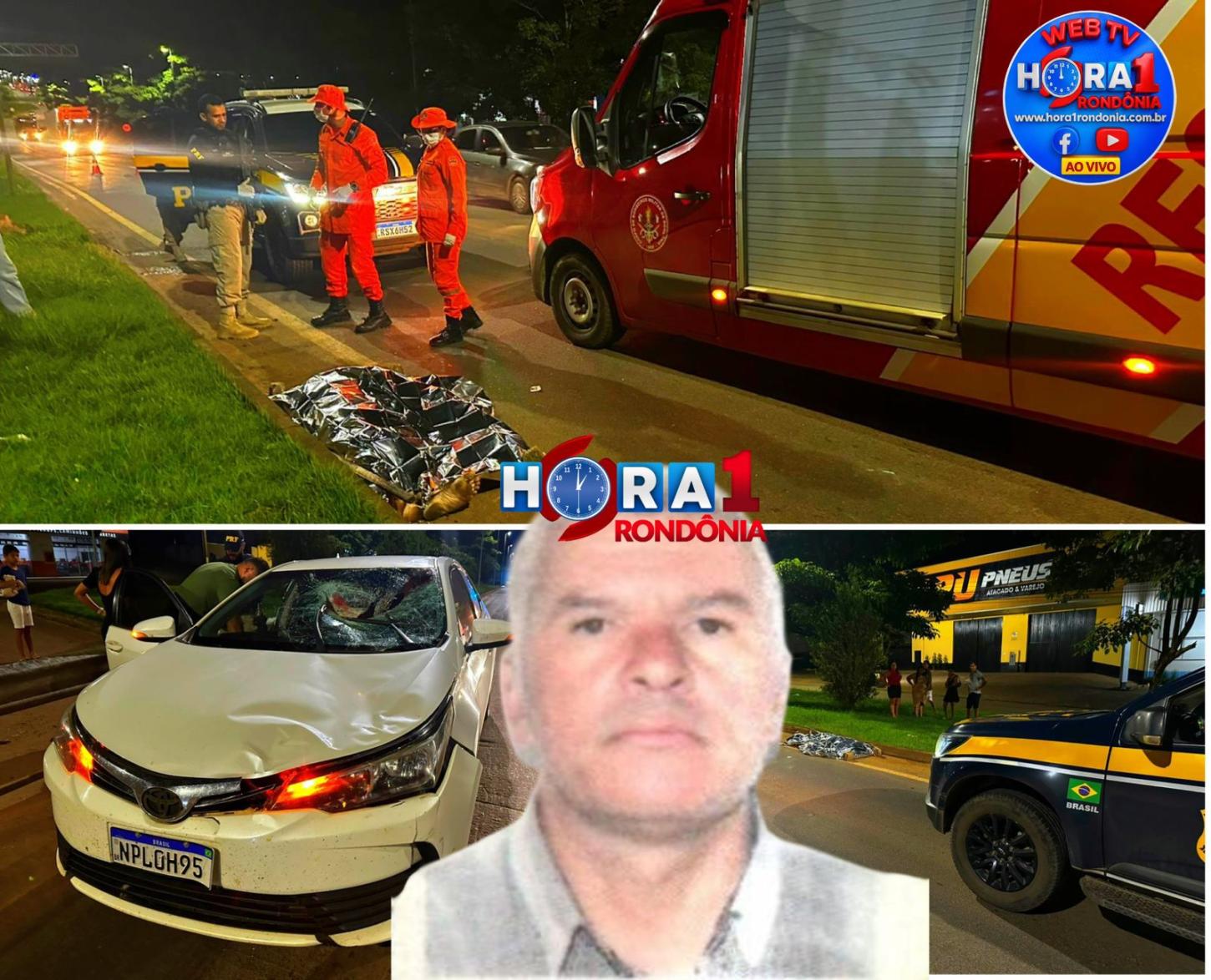 Pedestre morre ao ser atropelado por carro depois de tentar atravessar a BR-364