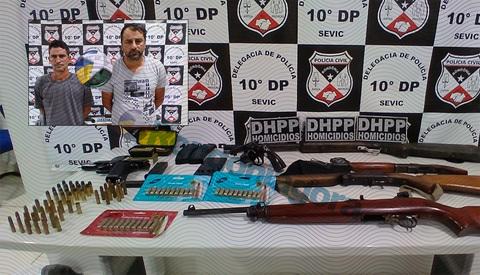 Polícia desvenda assassinato e prende dois com arsenal em Porto Velho