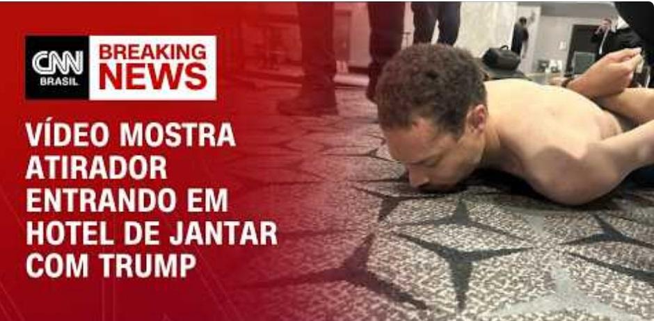 Trump divulga momento do ataque e imagem do atirador detido