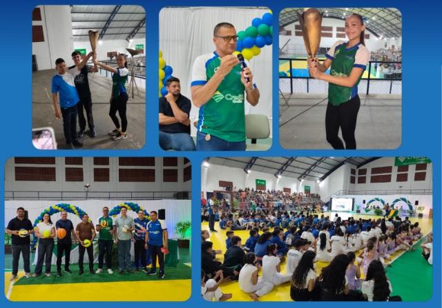 Abertura dos Jogos Escolares Municipais em Nova Brasilândia (FOTOS)
