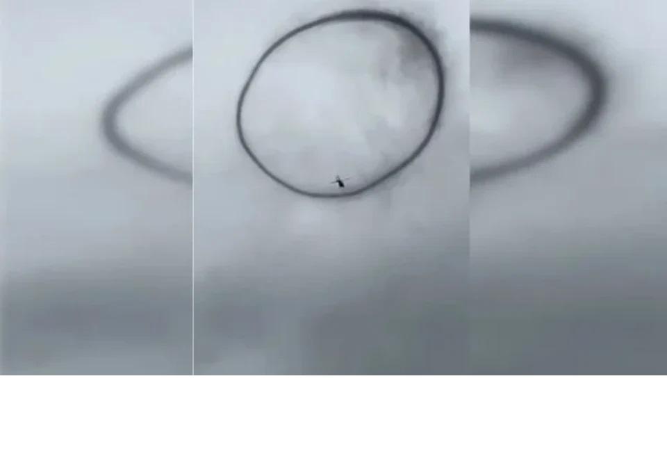 Círculo misterioso surge no céu durante operação da PF contra garimpo ilegal e chama atenção. VEJA VÍDEO