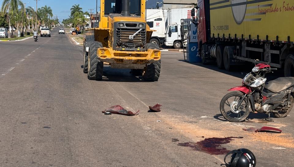 Identificada mulher que morreu atingida por pá-carregadeira, em Ji-Paraná, RO