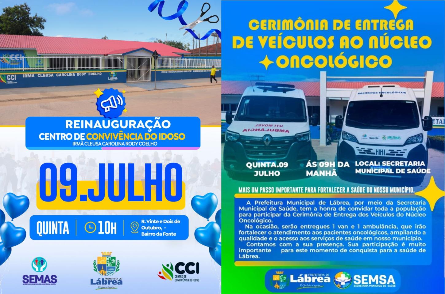 PREFEITURA DE LÁBREA ENTREGA CENTRO DE CONVIVÊNCIA DO IDOSO TOTALMENTE REVITALIZADO NO BAIRRO DA FONTE