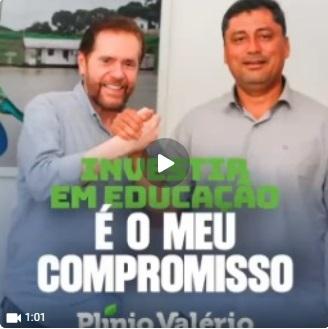 SENADOR PLÍNIO VALÉRIO (PSDB-AM) RECEBE PREFEITO GERLANDO LOPES (PV), QUE AGRADECE INVESTIMENTOS NA SAÚDE PARA LÁBREA