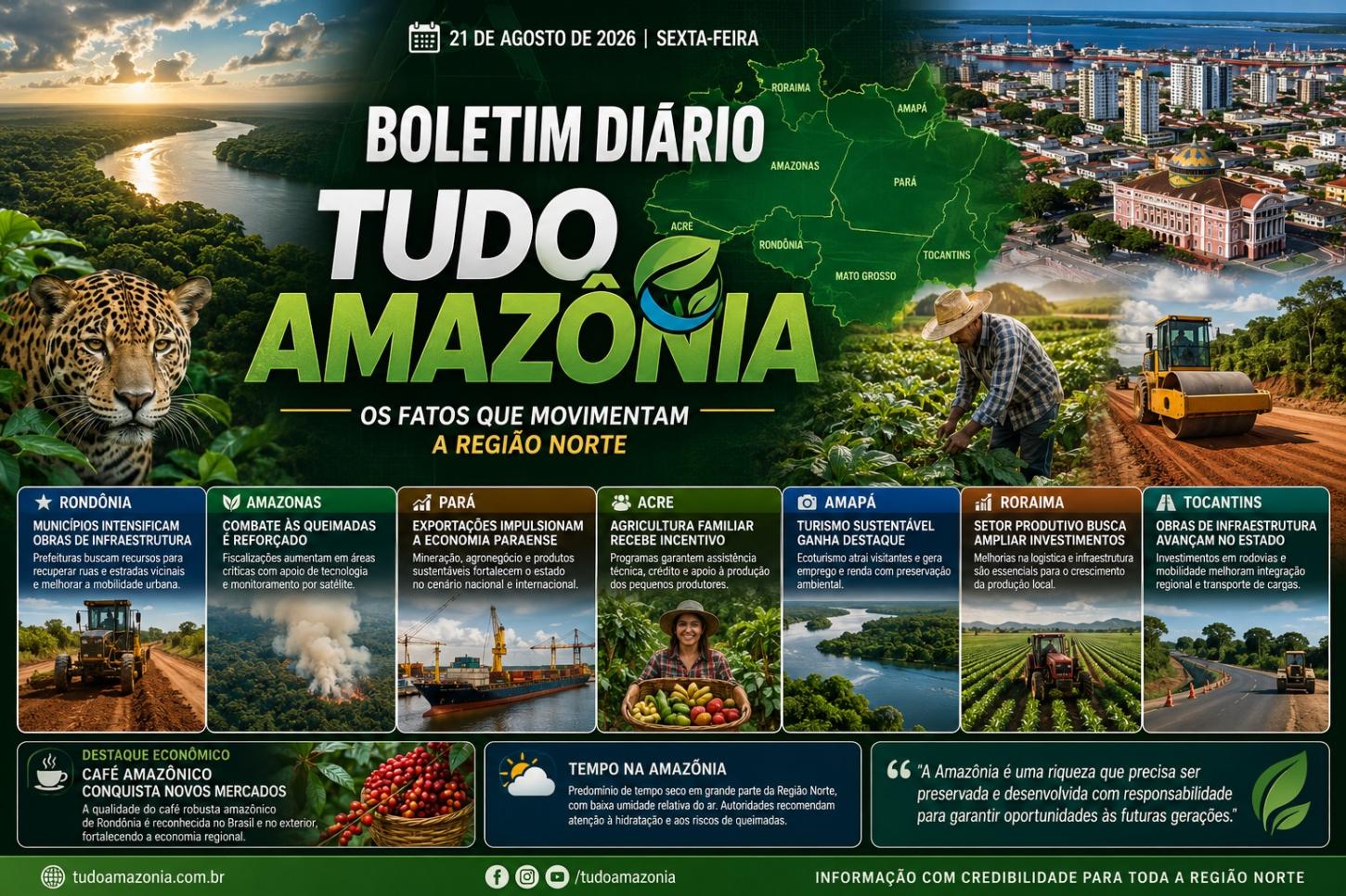 BOLETIM DIÁRIO TUDO AMAZÔNIA