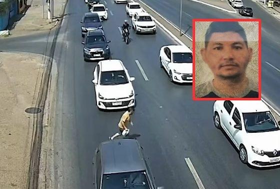 Câmera registra momento em que homem é atropelado por moto na Fernando Corrêa